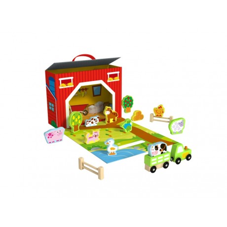 Tooky Toy ΞΥΛΙΝΟ ΣΕΤ ΦΑΡΜΑ